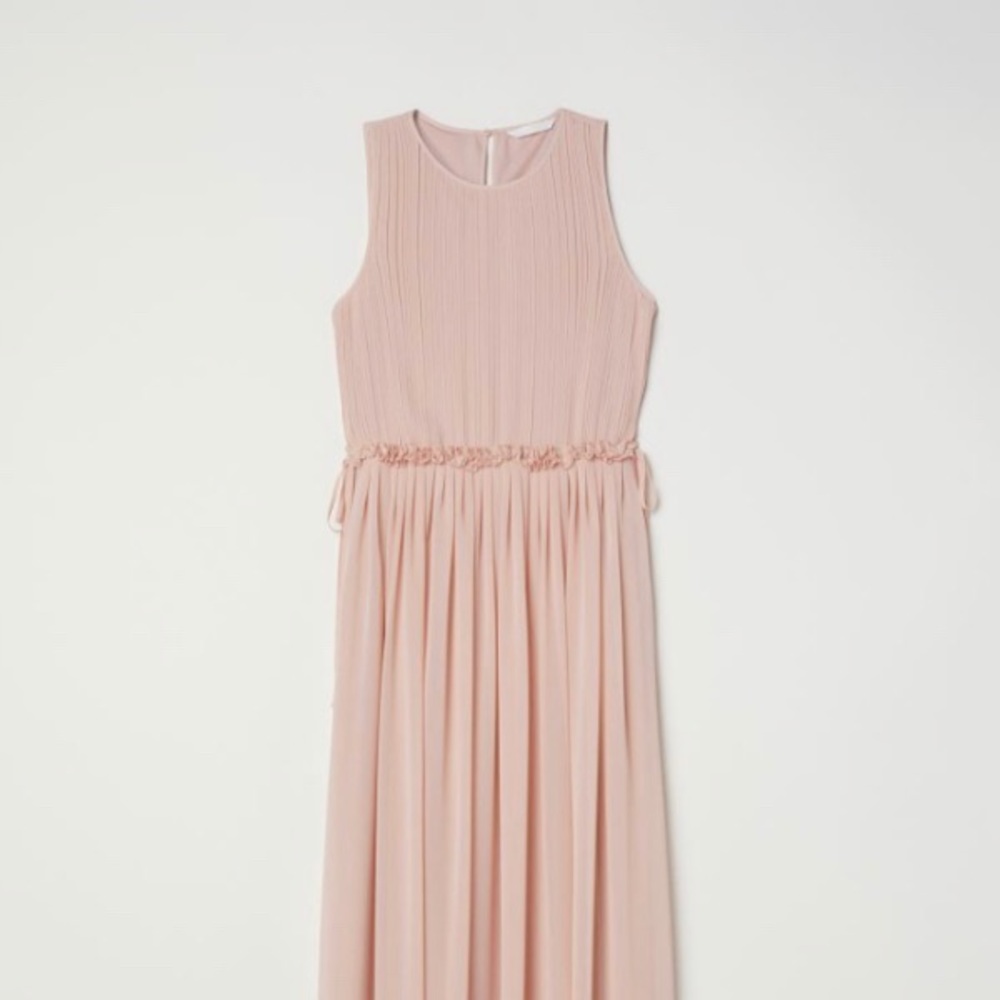 H&M blush pink maxi dress